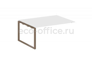 Проходной наборный элемент переговорного стола METAL SYSTEM STYLE БО.ППРГ-4 Белый / Мокко металл фото