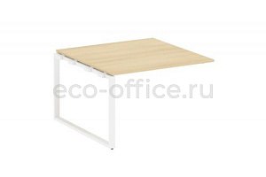 Проходной наборный элемент переговорного стола METAL SYSTEM STYLE БО.ППРГ-2 Акация Лорка / Белый металл фото