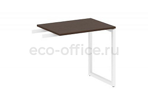 Приставной элемент на О-образном м/к METAL SYSTEM QUATTRO 4x4 40БО.ПР-2 Венге Цаво / Белый металл фото