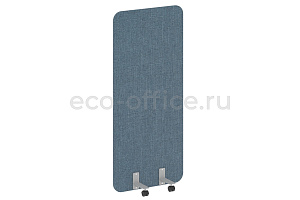 Перегородка на металлических опорах, на роликах R-LINE SOFT AP.R-80-180 Рогожка Romeo 01 / Серый металл фото