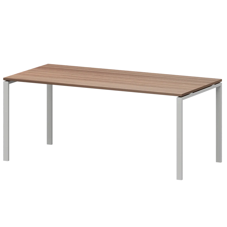 стол на металлокаркасе для заседаний protech ам-0058 темный шимо/белый фото