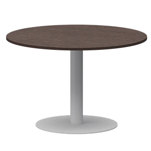 Стол круглый Protech АМ-Д120 Дуб венге/Белый фото