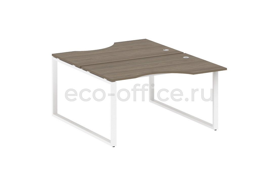Рабочая станция криволинейная METAL SYSTEM STYLE БО.РАС-СА-2.2 Вяз Благородный / Белый металл  стоимость