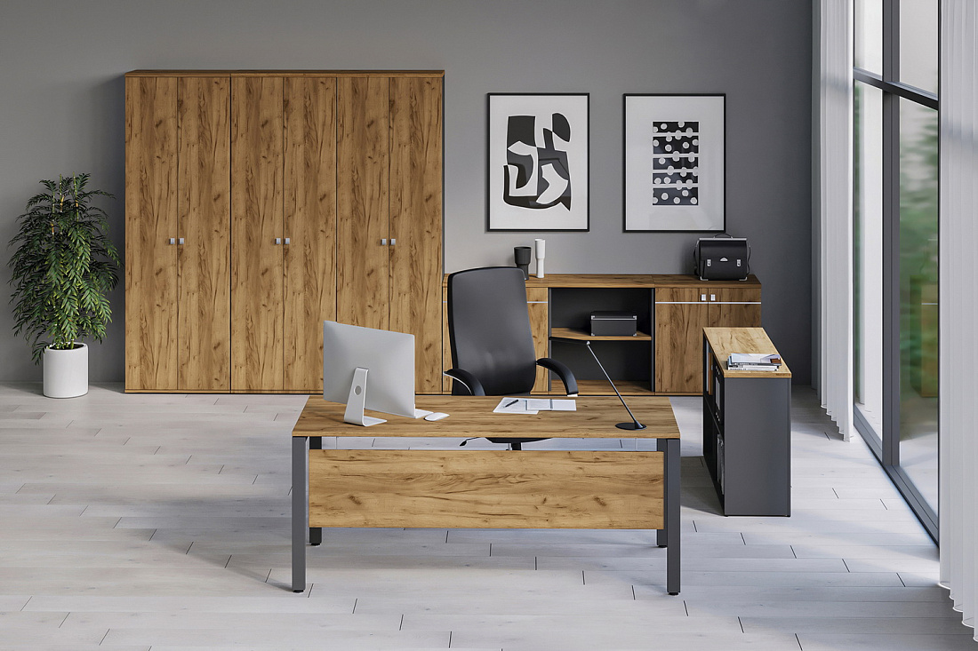 мебель для персонала tess дуб крафт золотой фото