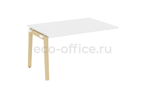 Проходной наборный элемент переговорного стола ONIX WOOD OW.NPRG-3 Белый Бриллиант / Дуб Светлый фото