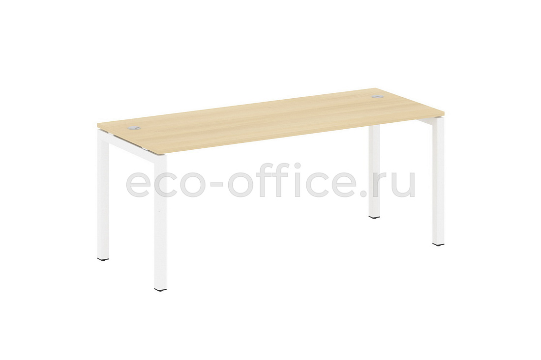 Стол письменный METAL SYSTEM QUATTRO 5x5 50БП.СП-5 Акация Лорка / Белый металл купить в Москве