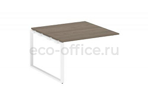 Проходной наборный элемент переговорного стола METAL SYSTEM STYLE БО.ППРГ-2 Вяз Благородный / Белый металл фото