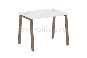 Стол письменный METAL SYSTEM STYLE БА.СП-1 Белый / Мокко металл фото
