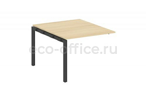 Проходной наборный элемент переговорного стола METAL SYSTEM QUATTRO 5x5 50БП.ППРГ-1 Акация Лорка / Антрацит металл фото
