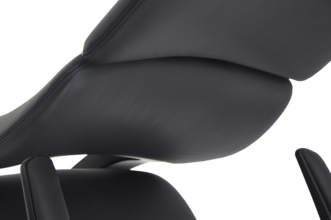 кресло руководителя rv design venetto fk013-a12 чёрная кожа фото