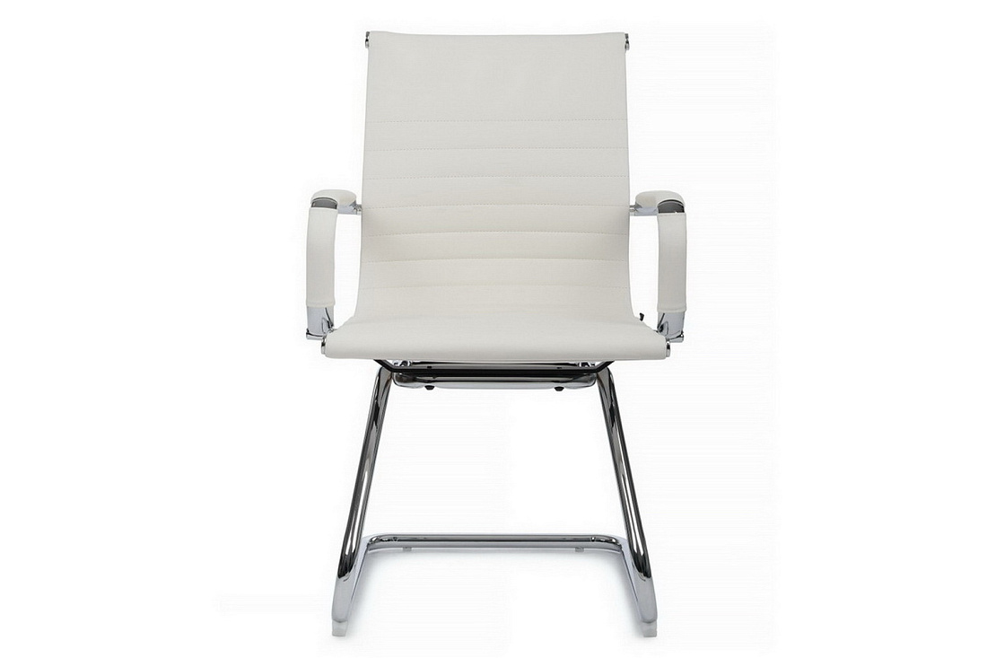 Конференц-кресло RV Chair HUGO 6002-3E Белая экокожа  стоимость