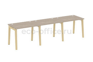 Рабочая станция на 3 рабочих места ONIX WOOD OW.RS-3.1.7 Дуб Аттик / Дуб Светлый фото