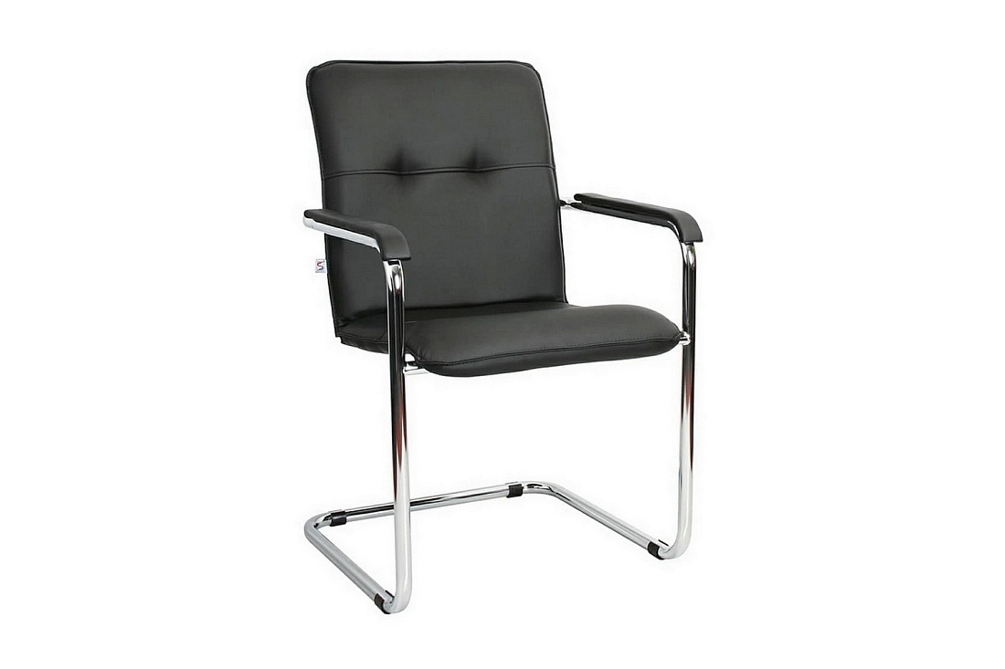 Стул посетителя RUMBA Chrome 450390/V4 Чёрная экокожа  стоимость