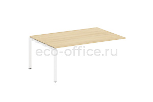 Проходной наборный элемент переговорного стола METAL SYSTEM STYLE БП.ППРГ-5 Акация Лорка / Белый металл фото