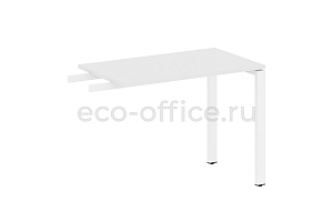 Приставной элемент на П-образном м/к METAL SYSTEM STYLE БП.ПР-3 Белый / Белый металл фото