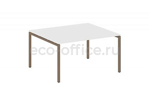 Стол переговорный (1 столешница) METAL SYSTEM QUATTRO 4x4 40БП.ПРГ-1.3 Белый / Мокко металл фото