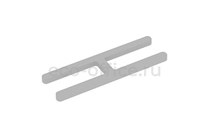 Комплект соединителей прямых (2шт.) R-LINE SOFT AP.S-PR Серый металл фото