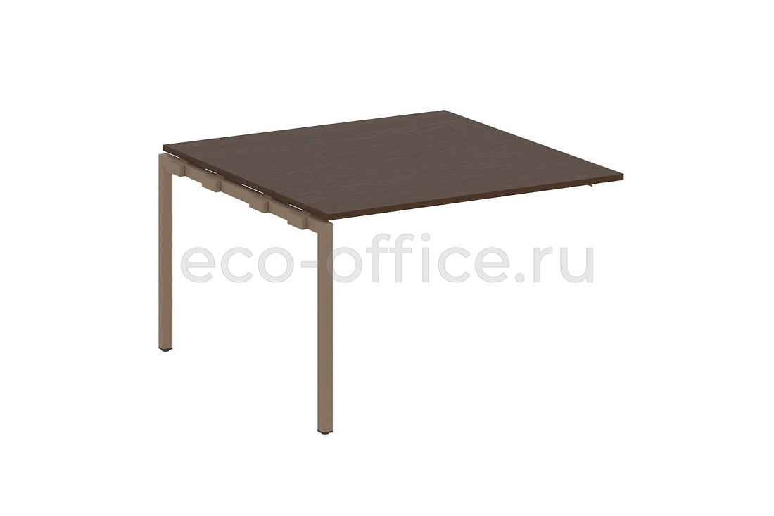 Проходной наборный элемент переговорного стола METAL SYSTEM QUATTRO 4x4 40БП.ППРГ-2 Венге Цаво / Мокко металл  стоимость