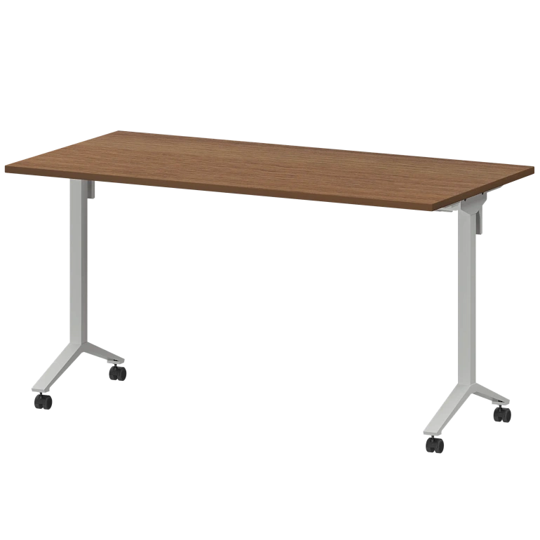 стол мобильный складной protech мб22-140.70 орех/белый фото