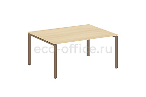 Стол переговорный (1 столешница) METAL SYSTEM STYLE БП.ПРГ-1.4 Акация Лорка / Мокко металл фото