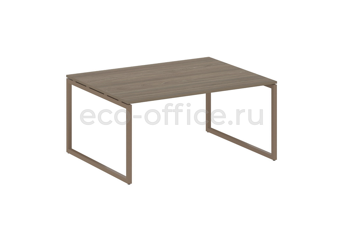 Стол переговорный (1 столешница) METAL SYSTEM QUATTRO 4x4 40БО.ПРГ-1.4 Вяз Благородный / Мокко металл  стоимость