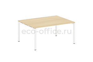 Стол переговорный (1 столешница) METAL SYSTEM STYLE БП.ПРГ-1.4 Акация Лорка / Белый металл фото