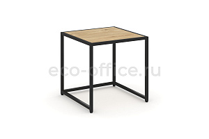 Стол журнальный LOFT VR.L-SJK-50 Тиквуд Светлый / Чёрный металл фото
