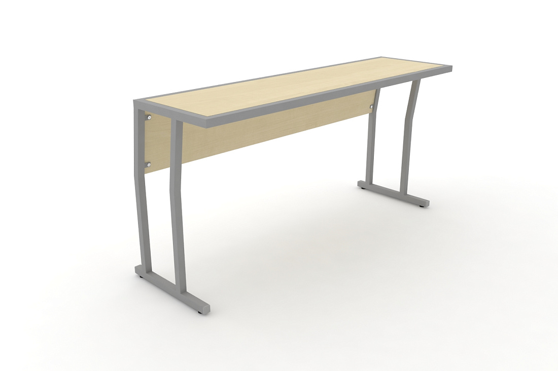 Стол учебный трехместный с царгой DESK DK-1500SP Клен / Серый Металл  стоимость