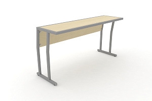 Стол учебный трёхместный с царгой DESK DK-1500SP Клён / Серый металл фото