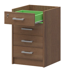 Корпус тумбы приставной Protech АТ-05 Орех фото