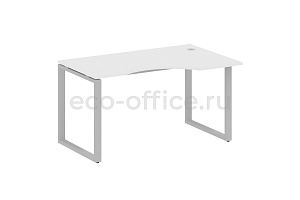 Стол криволинейный правый METAL SYSTEM STYLE БО.СА-2 (R) Белый / Серый металл фото