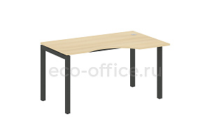 Стол криволинейный правый METAL SYSTEM QUATTRO 5x5 50БП.СА-2 Пр Акация Лорка / Антрацит металл фото