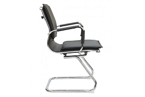 Конференц-кресло RV Chair HUGO 6003-3EC Чёрная экокожа фото