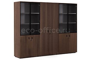 Шкаф комби х2 + гардероб ENZO 109 731 ECL 01 Эвкалипт / Чёрный металл фото