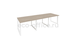Стол переговорный (3 столешницы) ONIX O.MO-PRG-3.1 Дуб Аттик / Белый металл фото