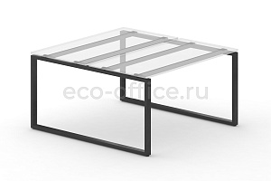 Металлокаркас на O-образных опорах 60x30 для рабочей станции 1000*1475 Черный металл фото