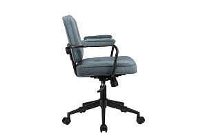 Кресло ECO-CHAIR CHESTER W-221T Синий велюр фото