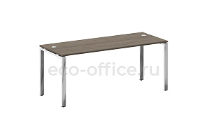 Стол рабочий руководителя METAL SYSTEM DIRECT БП.СРР-5.7 Вяз Благородный / Нержавеющая сталь фото