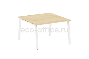 Стол переговорный (1 столешница) METAL SYSTEM STYLE БА.ПРГ-1.2 Акация Лорка / Белый металл фото