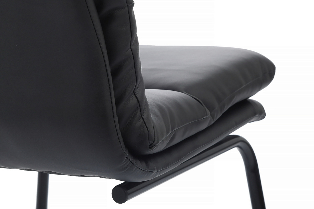 кресло rv chair pegas ps-919 чёрная экокожа / чёрный металл фото