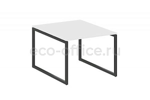 Стол переговорный (1 столешница) METAL SYSTEM QUATTRO 4x4 40БО.ПРГ-1.1 Белый / Антрацит металл фото