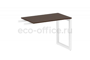 Приставной элемент на О-образном м/к METAL SYSTEM QUATTRO 5x5 50БО.ПР-3 Венге Цаво / Белый металл фото