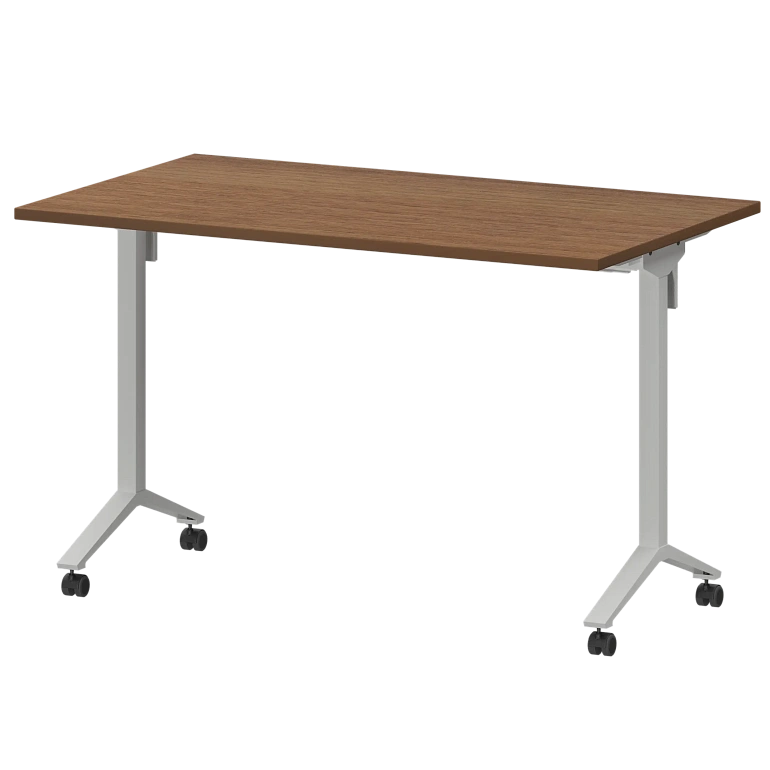 стол мобильный складной protech мб22-120.70 орех/белый фото