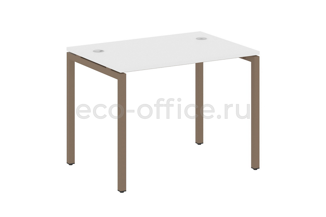 Стол письменный METAL SYSTEM QUATTRO 4x4 40БП.СП-1 Белый / Мокко металл  стоимость