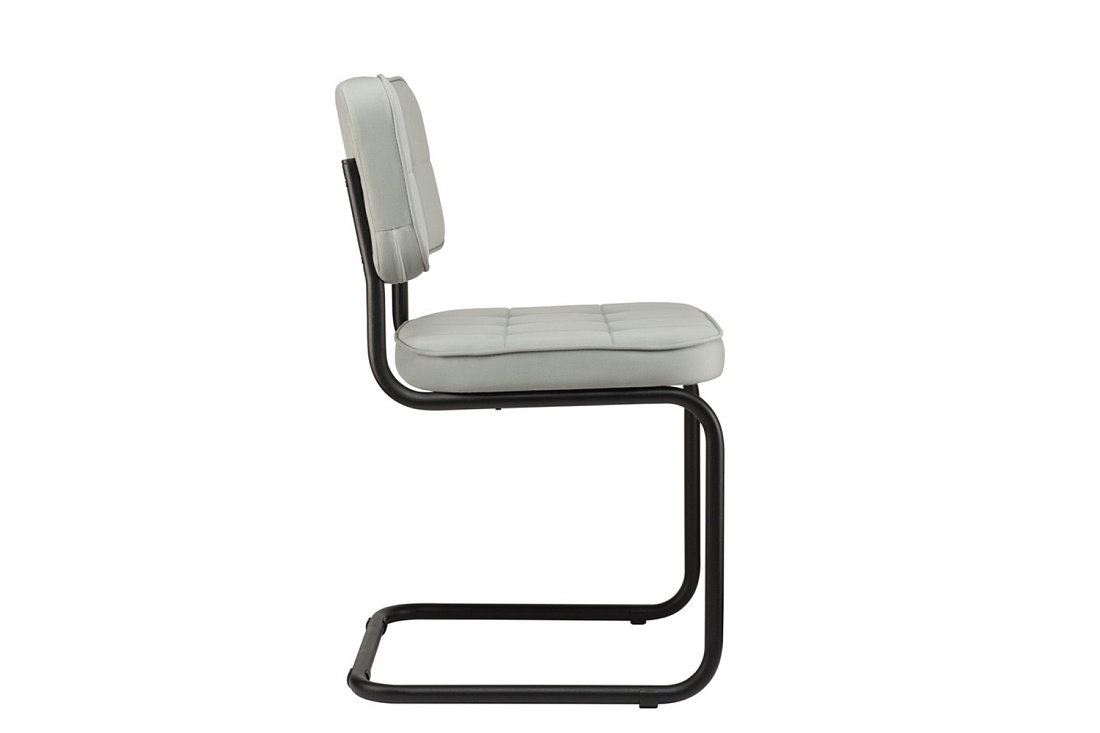 конференц-кресло eco-chair colombo comfort clm-05 серый велюр / черный металл фото