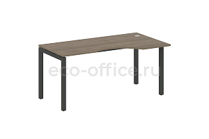 Стол криволинейный правый METAL SYSTEM QUATTRO 5x5 50БП.СА-1 Пр Вяз Благородный / Антрацит металл фото
