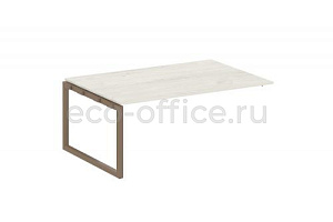 Проходной наборный элемент переговорного стола METAL SYSTEM QUATTRO 5x5 50БО.ППРГ-5 Дуб Наварра / Мокко металл фото