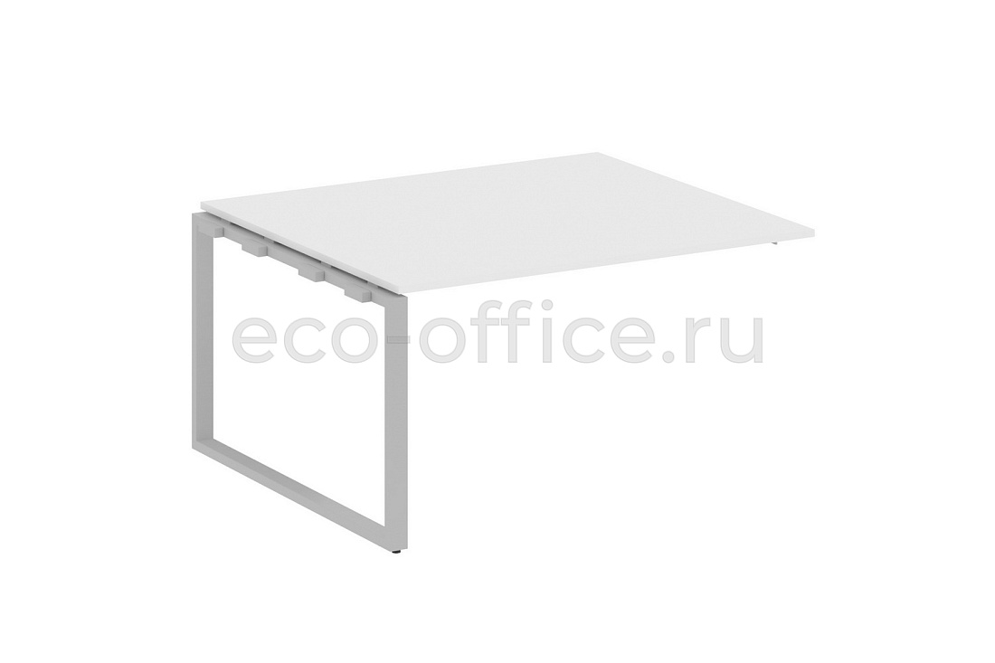 Проходной наборный элемент переговорного стола METAL SYSTEM STYLE БО.ППРГ-3 Белый / Серый металл  стоимость