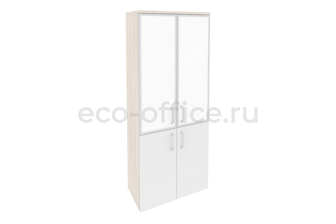 Шкаф высокий широкий ONIX O.ST-1.2 R white Денвер Светлый / Белый Бриллиант купить в Москве