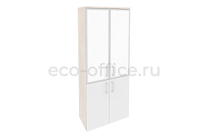 Шкаф высокий широкий ONIX O.ST-1.2 R white Денвер Светлый / Белый Бриллиант фото